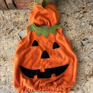 Pottery Barn Kids Orange Pumpkin Costume - 12-24 months